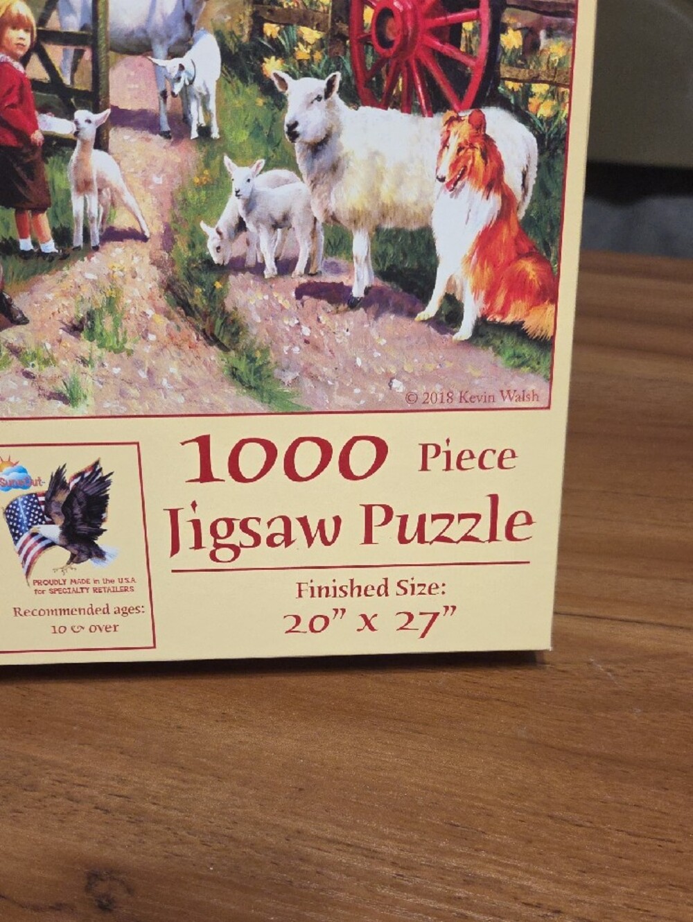 Sunset Hill 'Spring Farm Days' 1000-Piece Jigsaw Puzzle - Blue - Picture 2 of 4